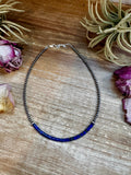 Lapis & Sterling Silver Pearl Choker