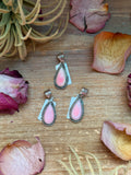 Pink Conch Shell Sterling Silver Pendant – Teardrop Shape