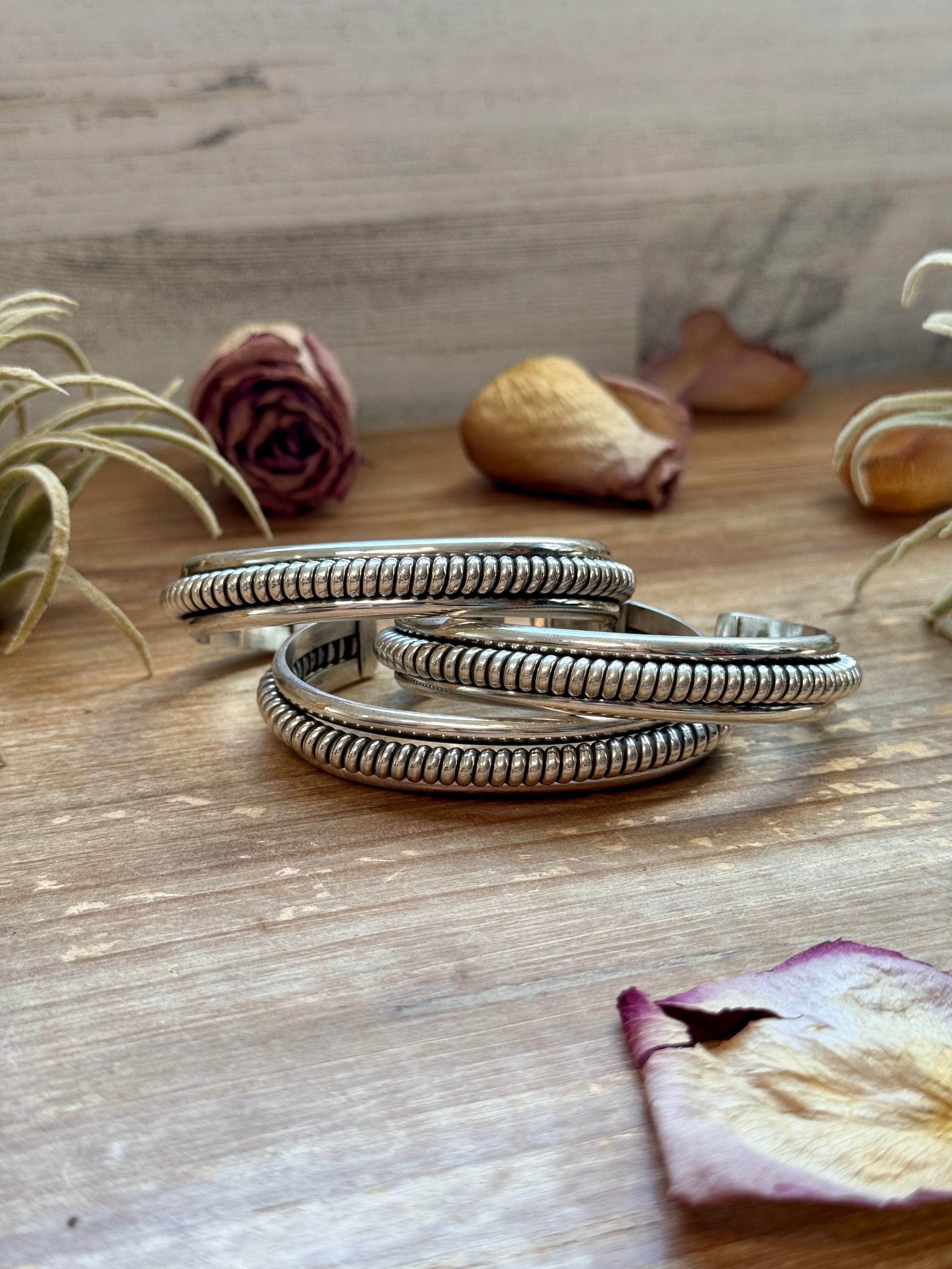 Sterling Silver Heavy-Duty Cuff Bracelet